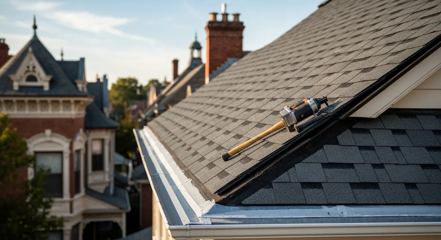 Roof repair on heritage home