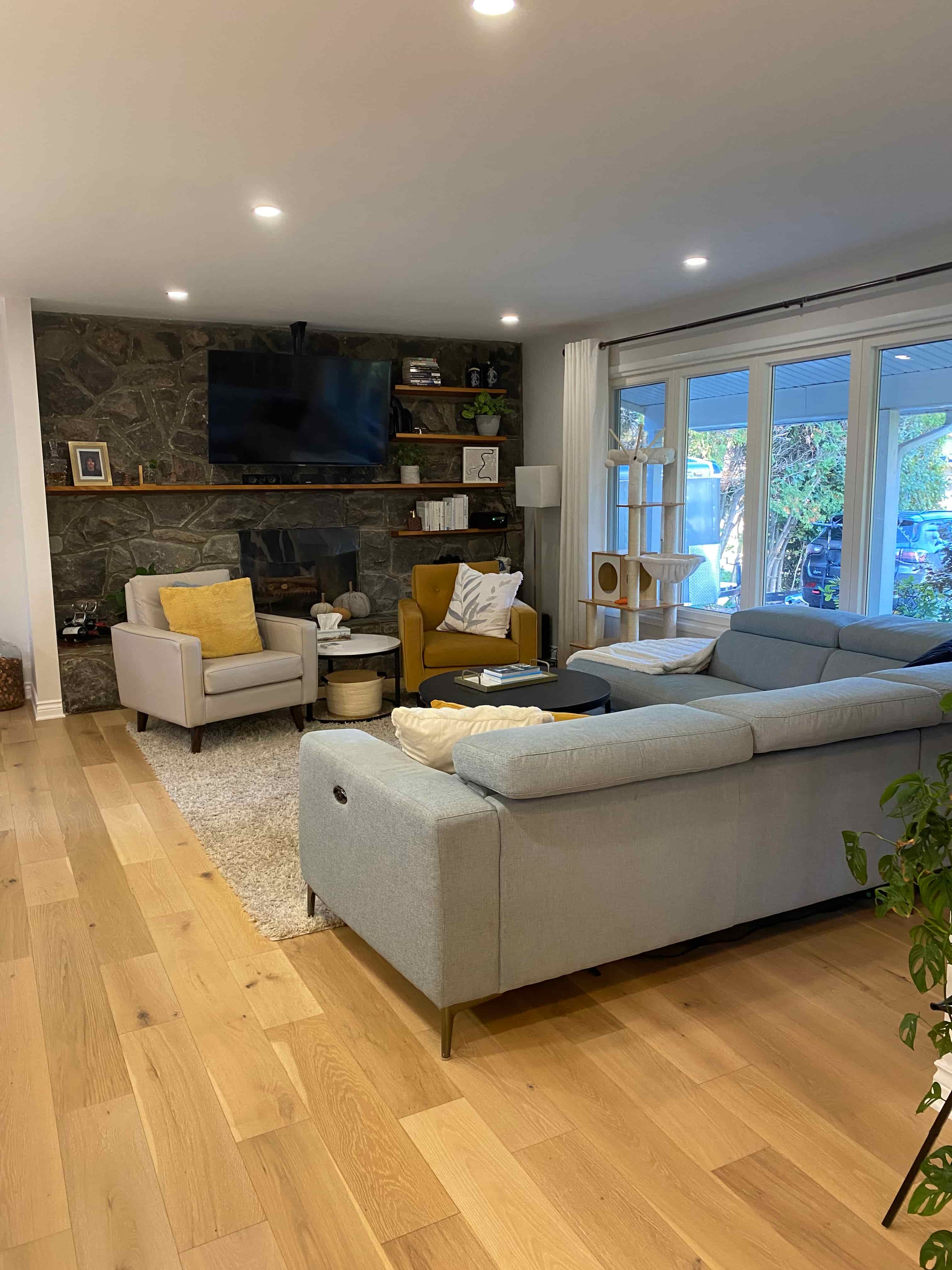Living room renovation Ottawa