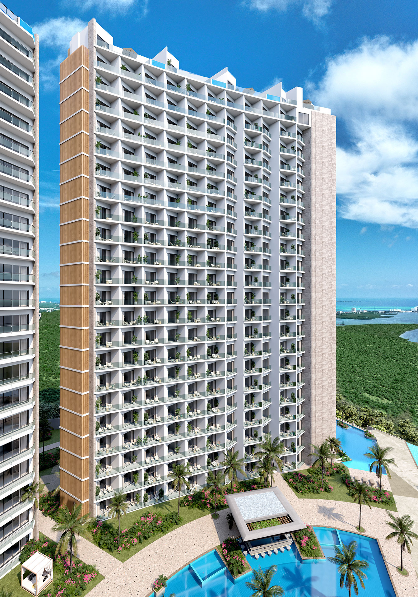 Aurora Towers - Luxury property in Luis Donaldo Colosio Supermanzana 295 Manzana 19 Lote 2, 77560 Cancún, Q.R., Mexico - View 3