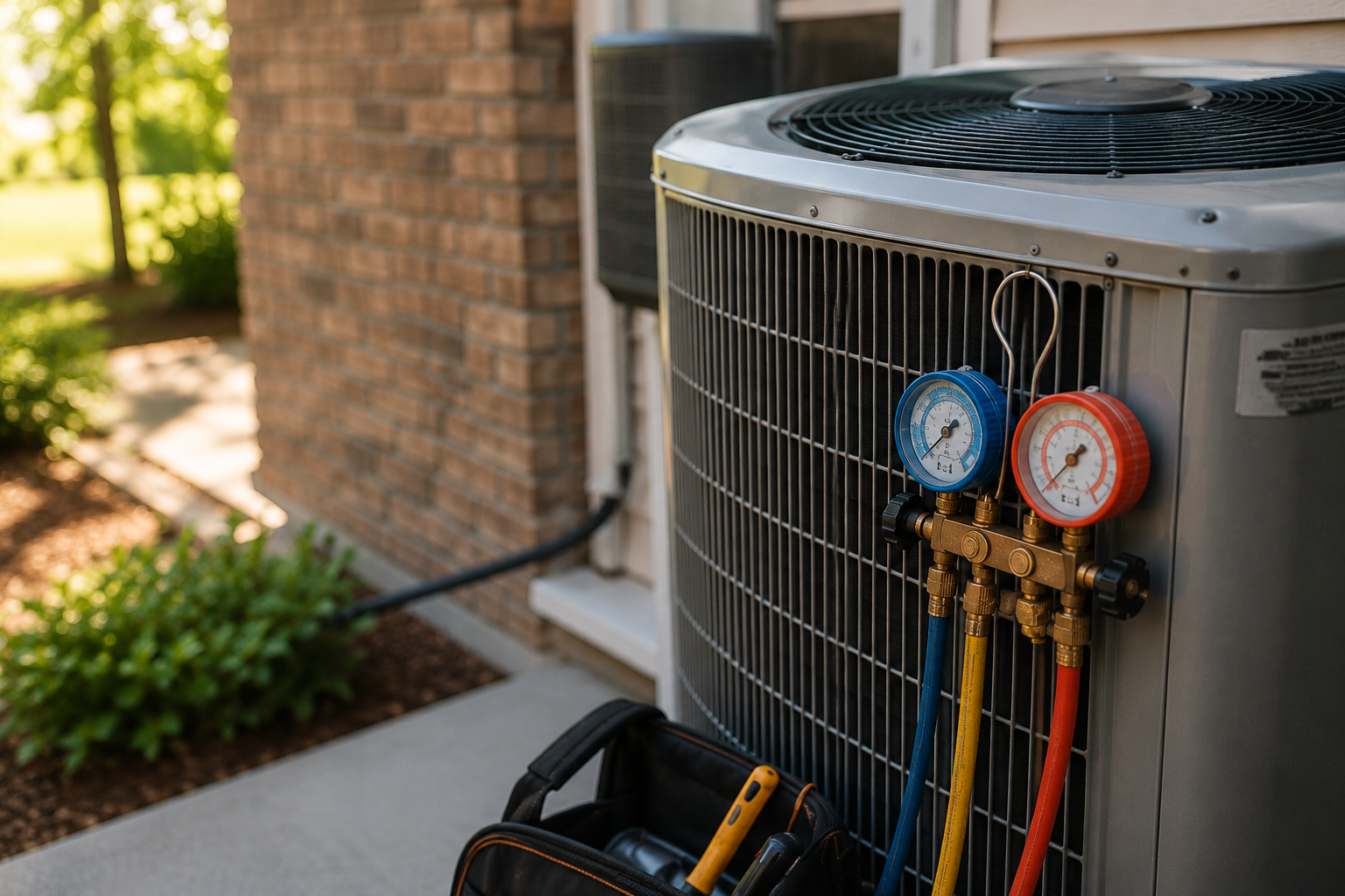 HVAC service background