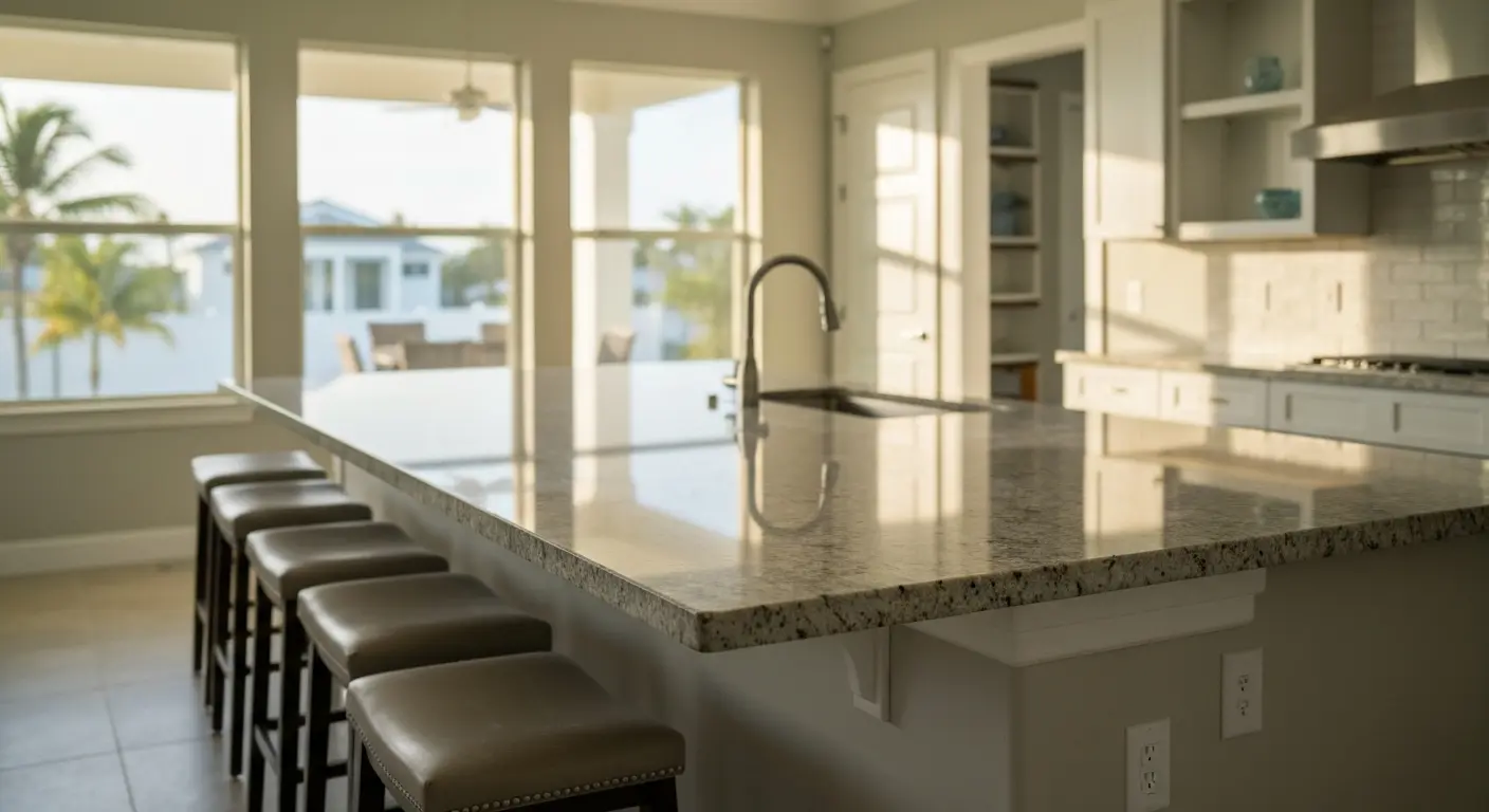 Kitchen island installation