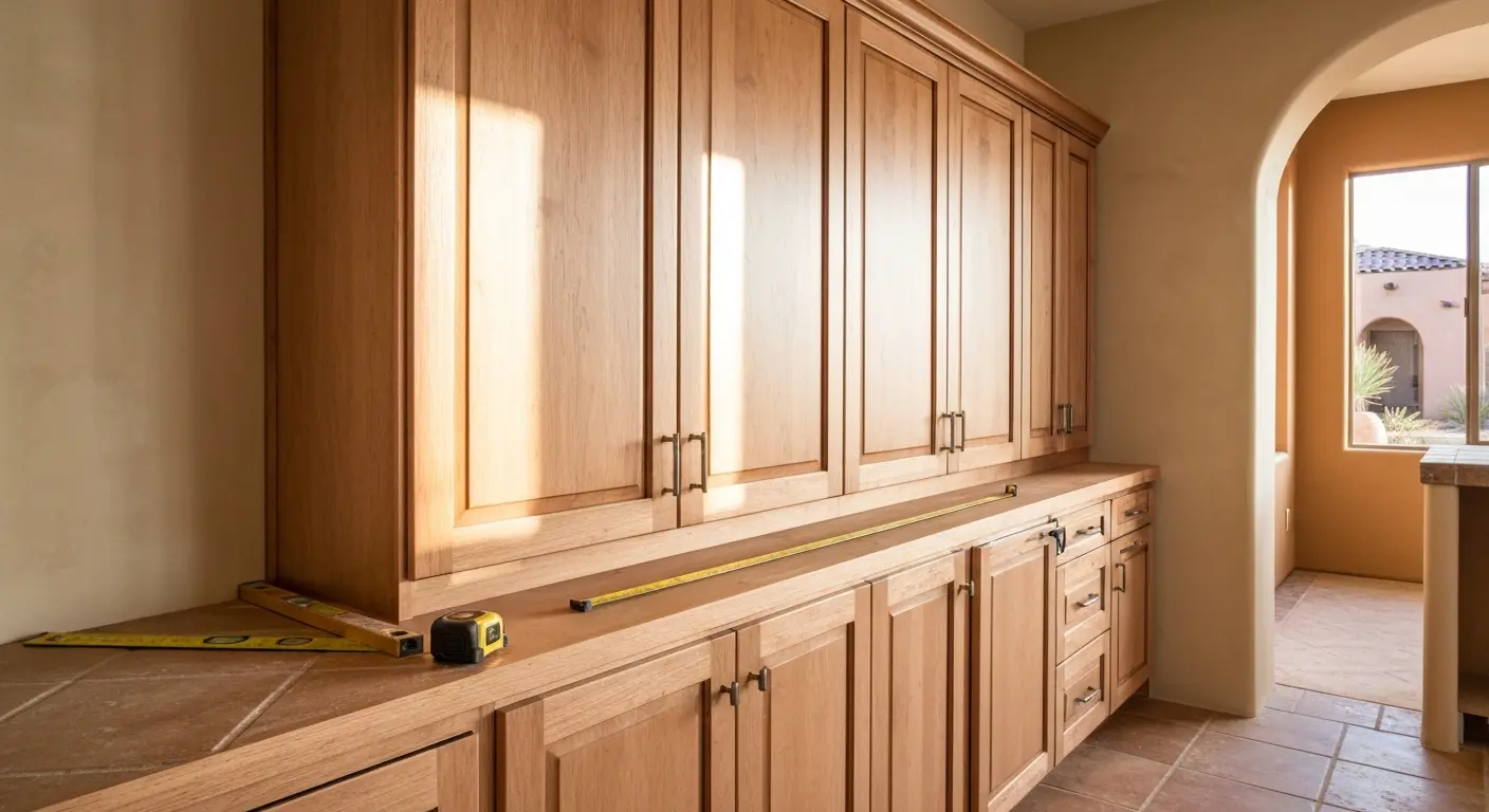 Custom cabinet installation project