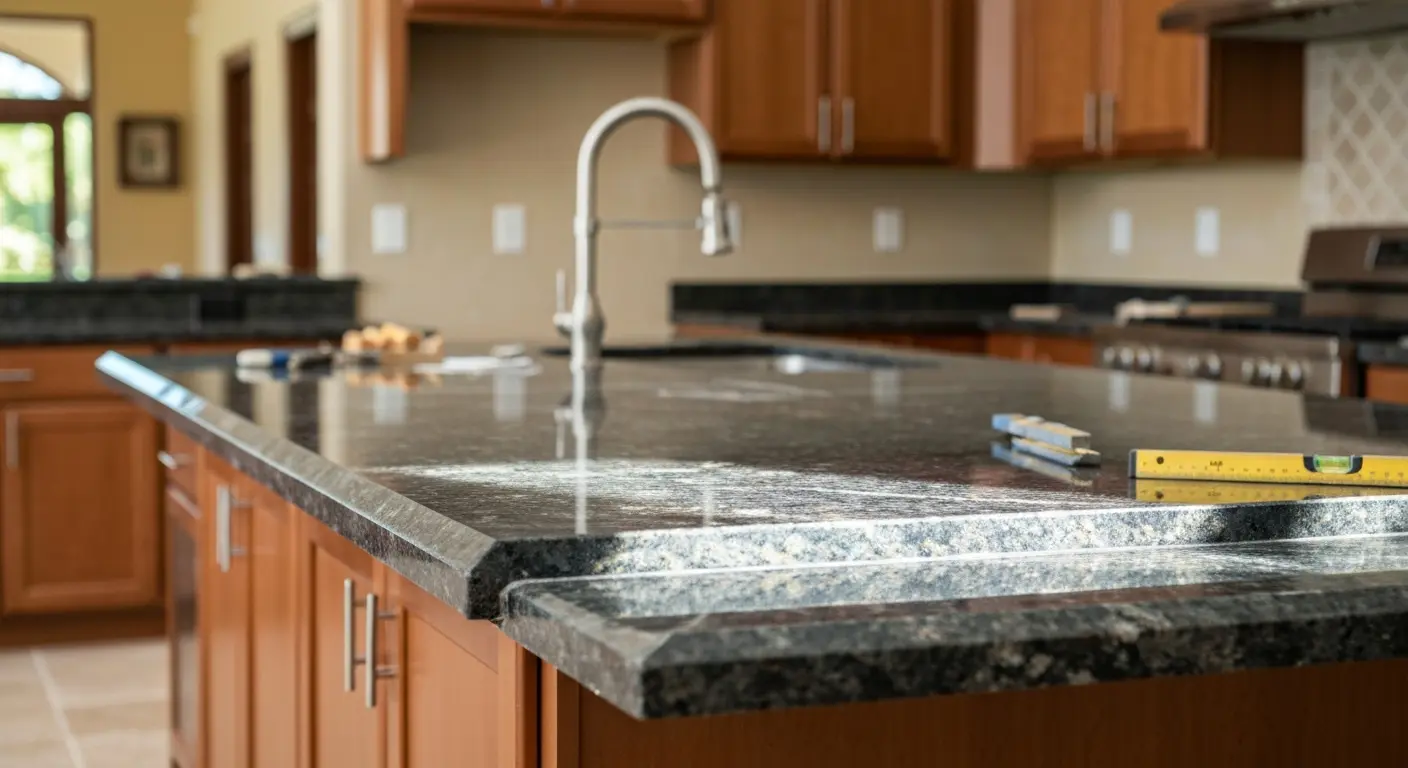 Premium kitchen countertop installation