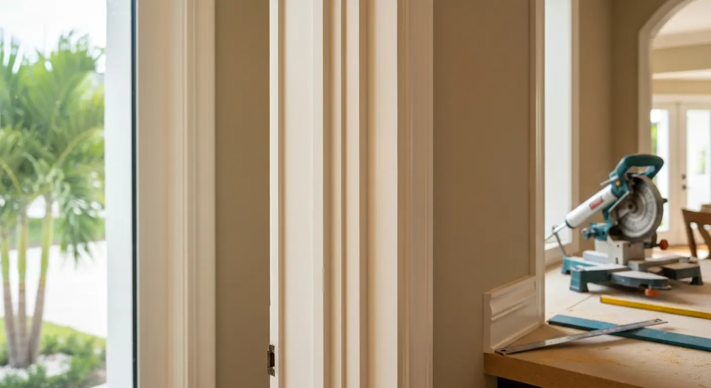 Custom trim and molding in Jupiter kitchen