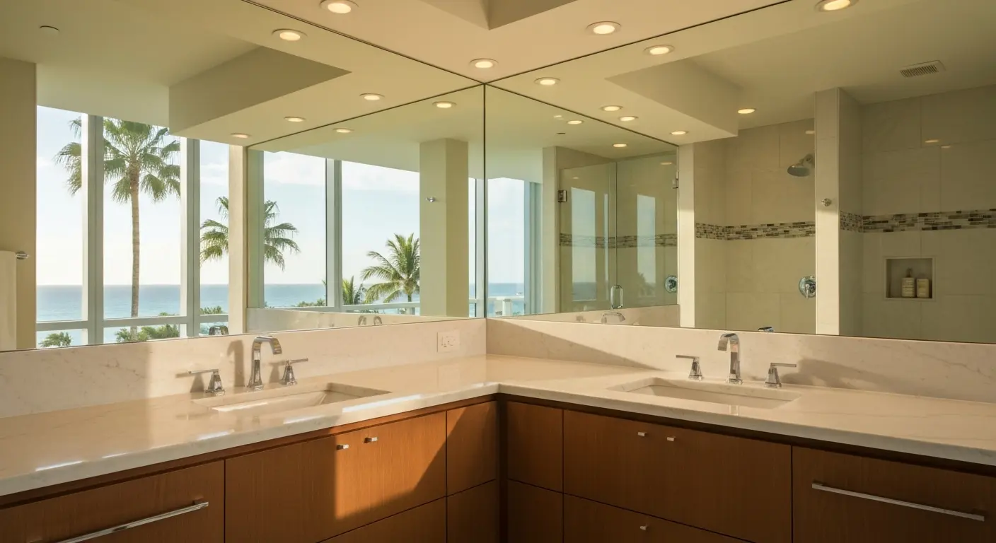 Luxury bathroom vanity