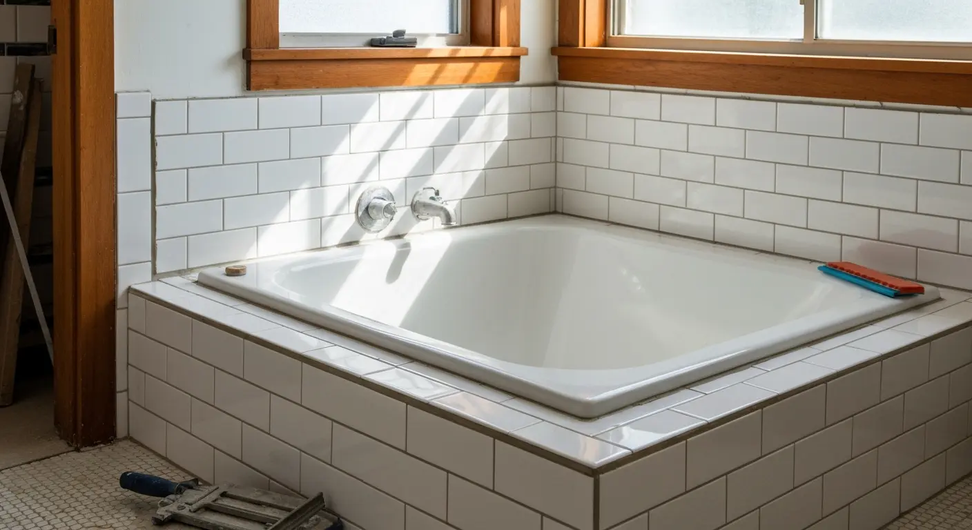 Bathroom tile work