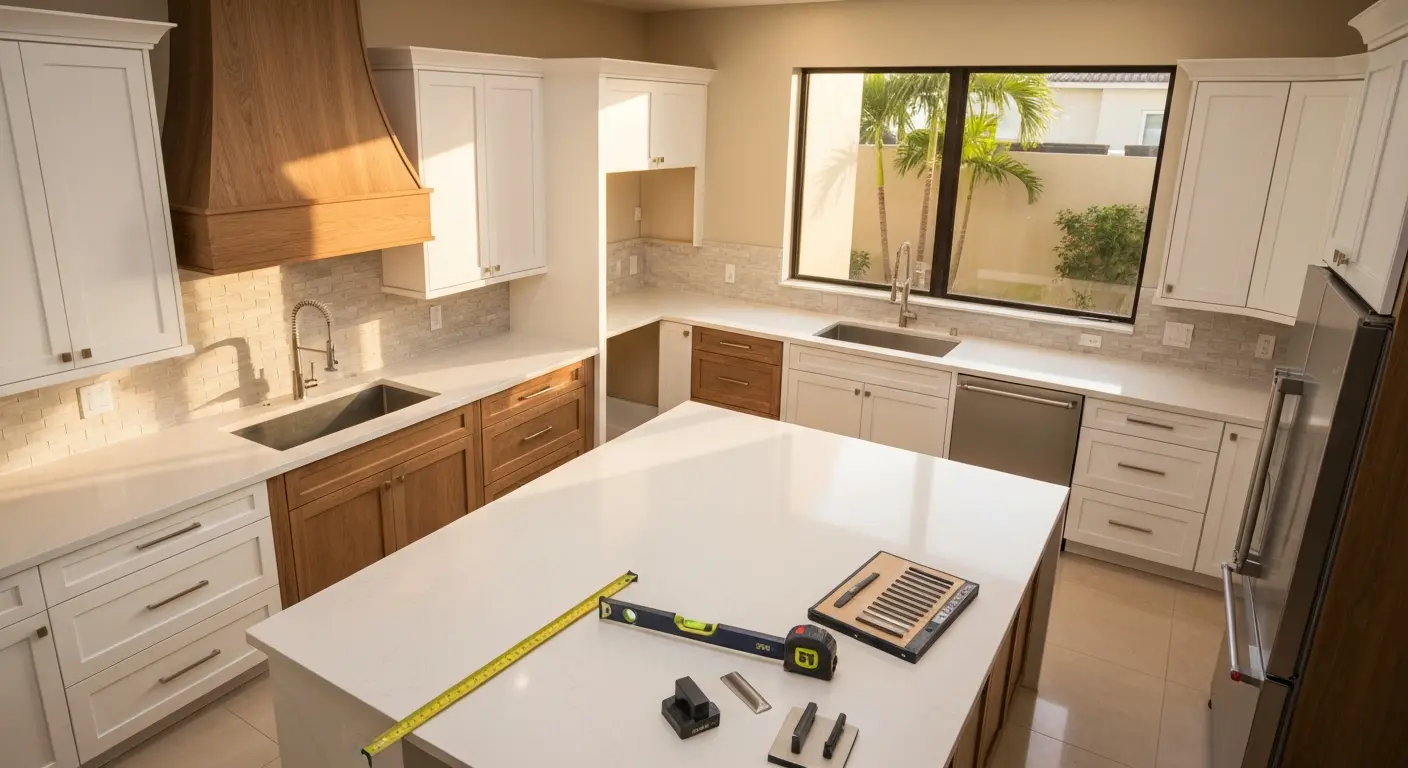 Custom kitchen cabinets project