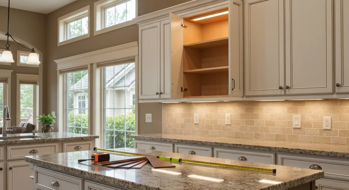 Custom cabinet installation