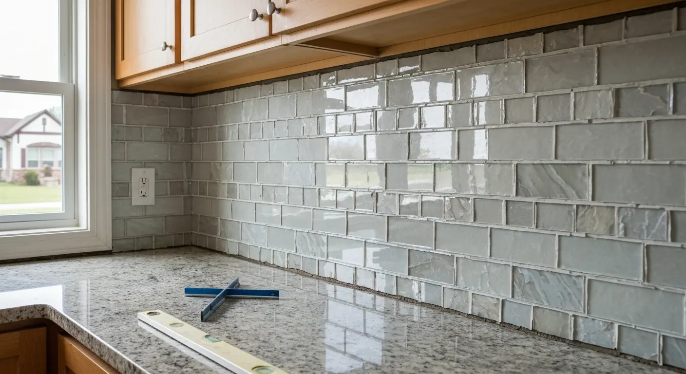 Decorative kitchen backsplash