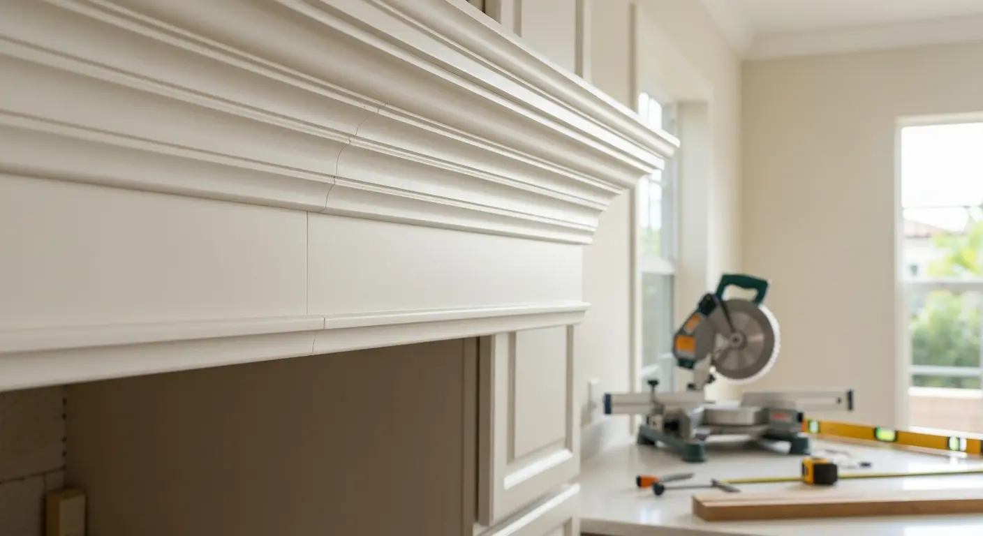 Custom crown molding detail
