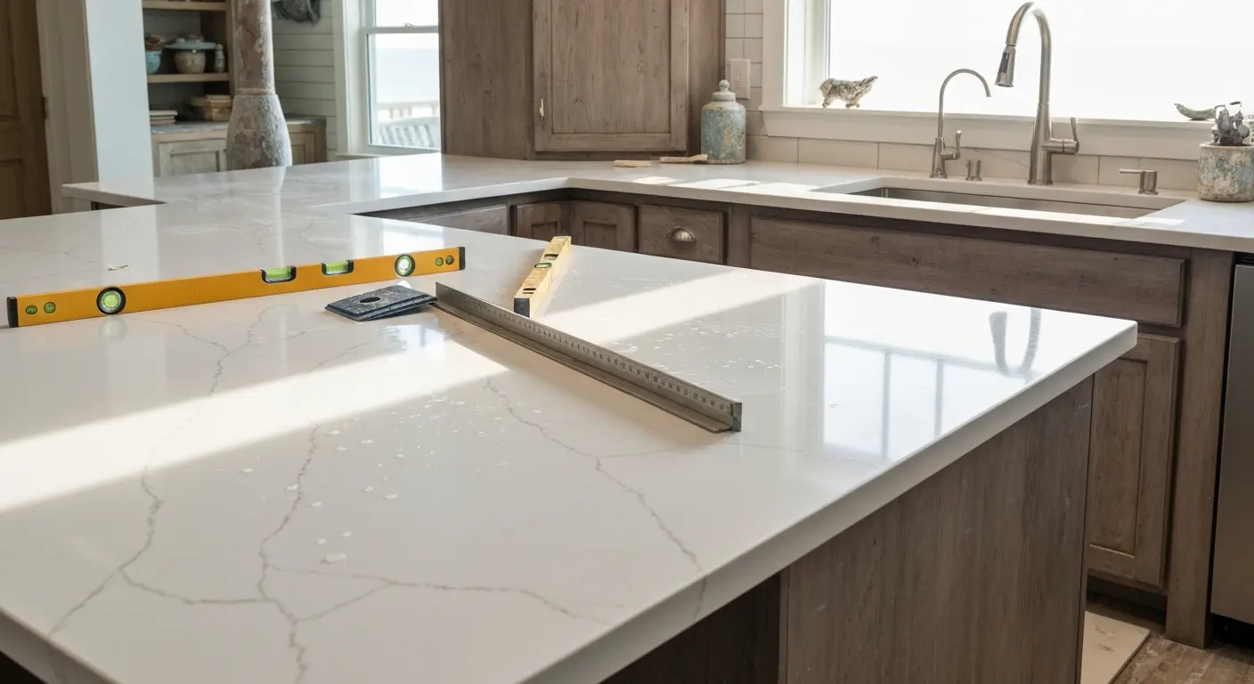 Kitchen countertop installation