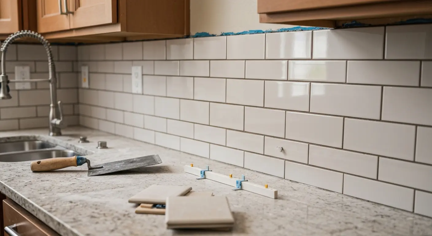 Backsplash installation