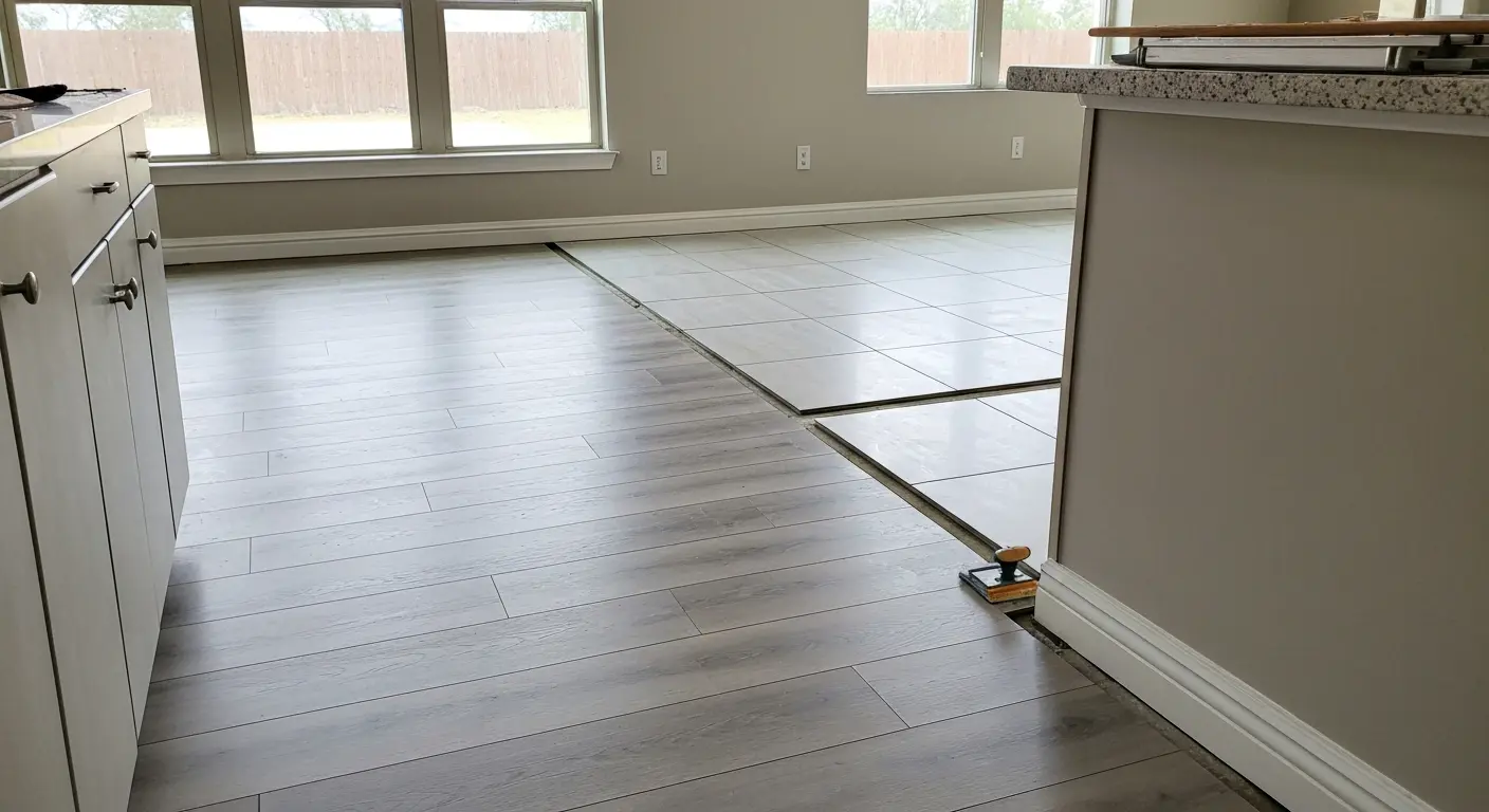 Luxury vinyl and tile flooring options