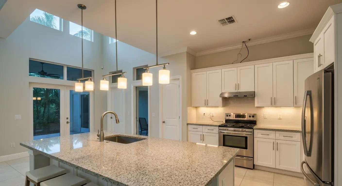 Modern kitchen lighting design