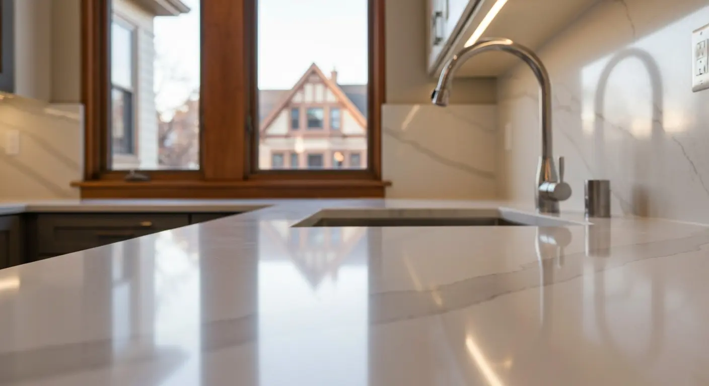 Kitchen countertop installation