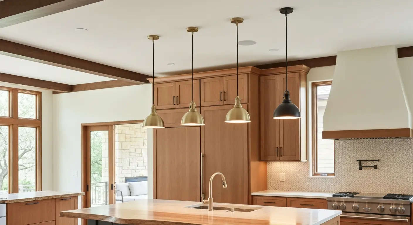 Island pendant lighting