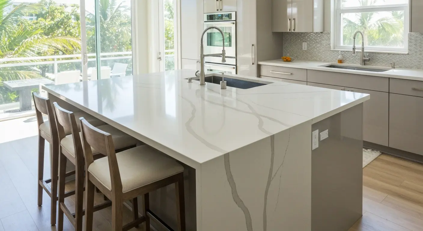 Kitchen island installation