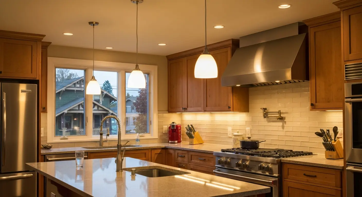 Kitchen lighting design