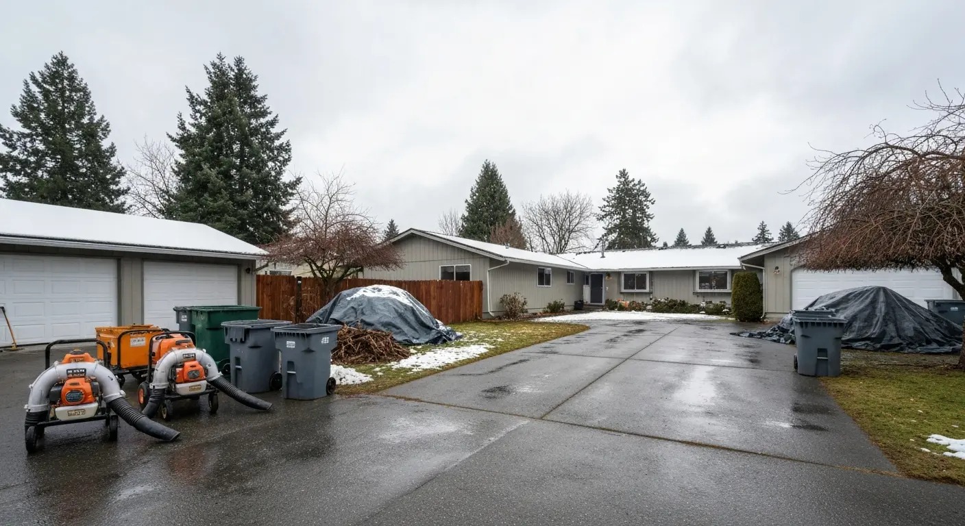 Storm damage cleanup