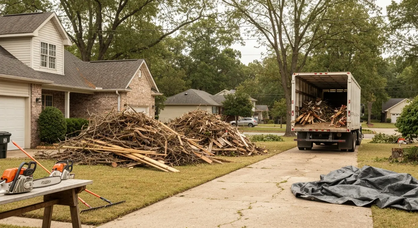 Debris removal and cleanup