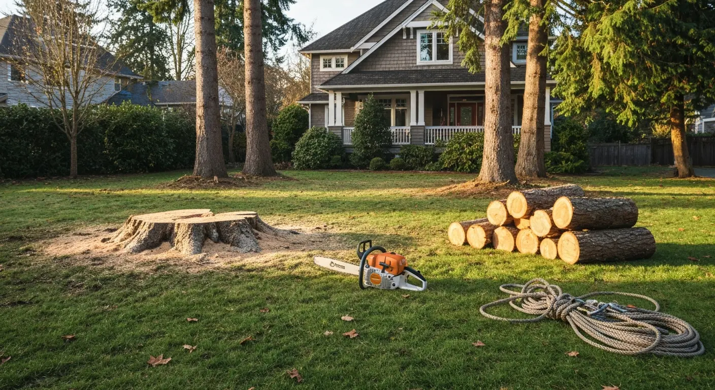 Hazard tree removal service