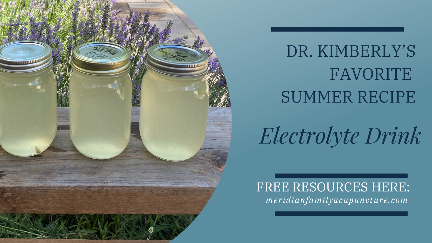 Dr. Kimberly's Favorite Electrolyte Drink Recipe