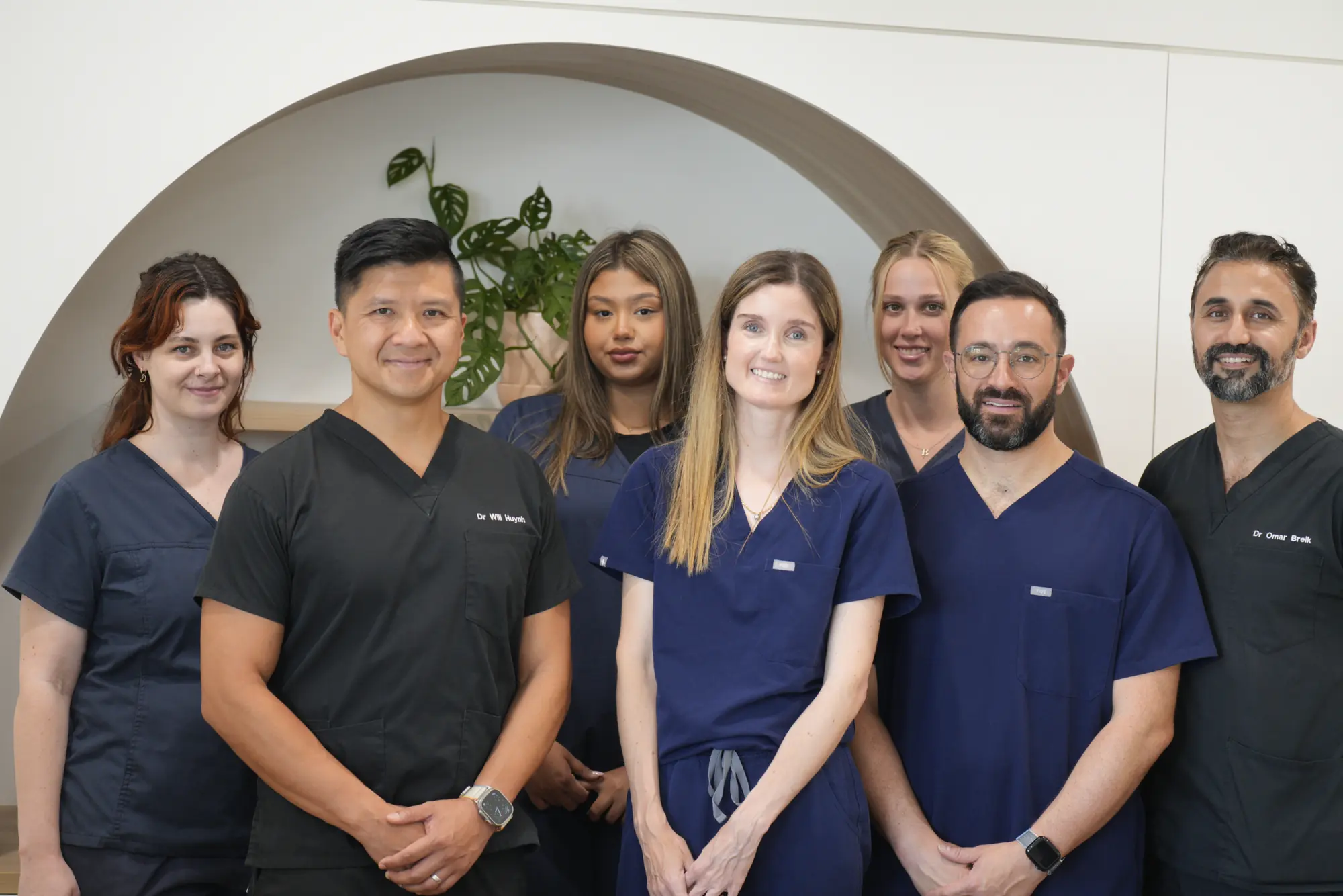 The Focus Dental Specialists clinical team in their Brisbane rooms