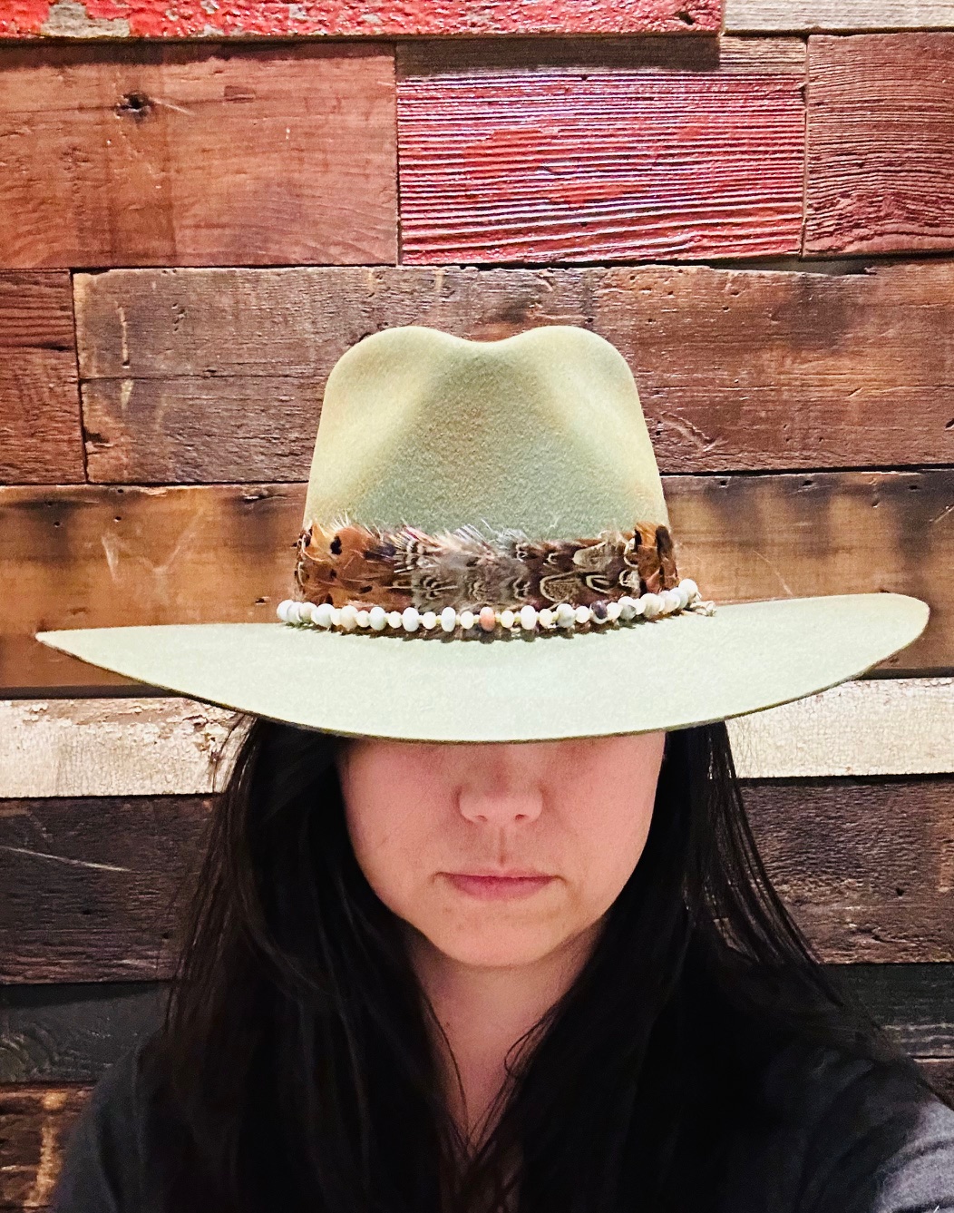 Wool felt cowboy hat