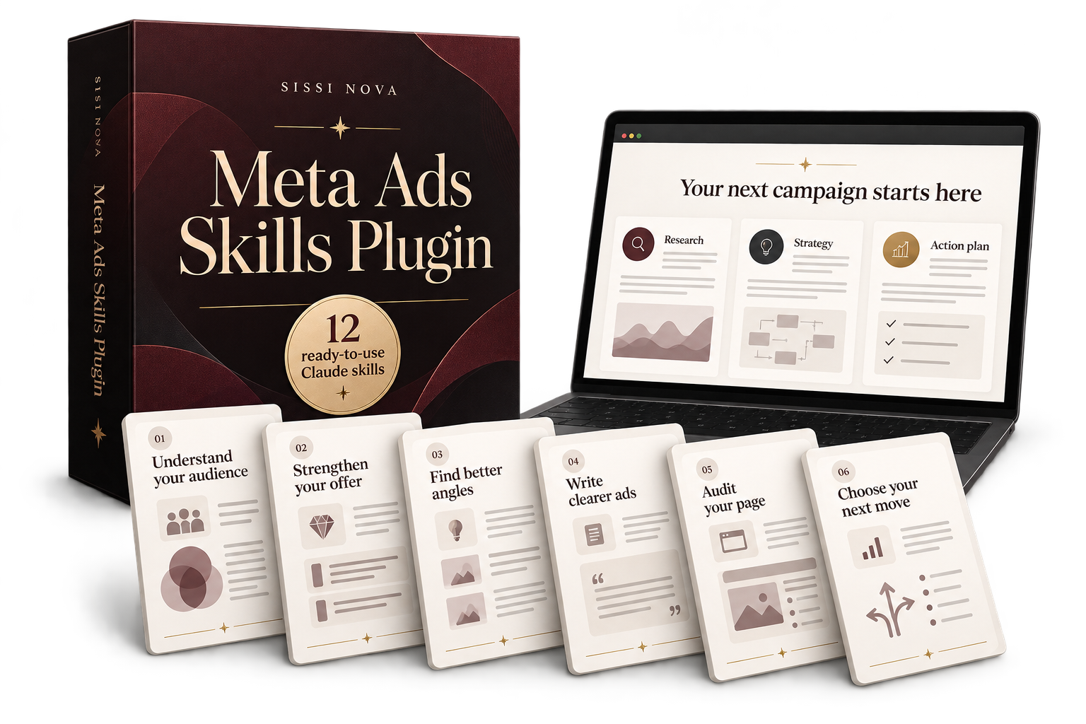 Meta Ads Skills: 12 ready-to-use Claude skills, from understanding your audience to choosing your next move