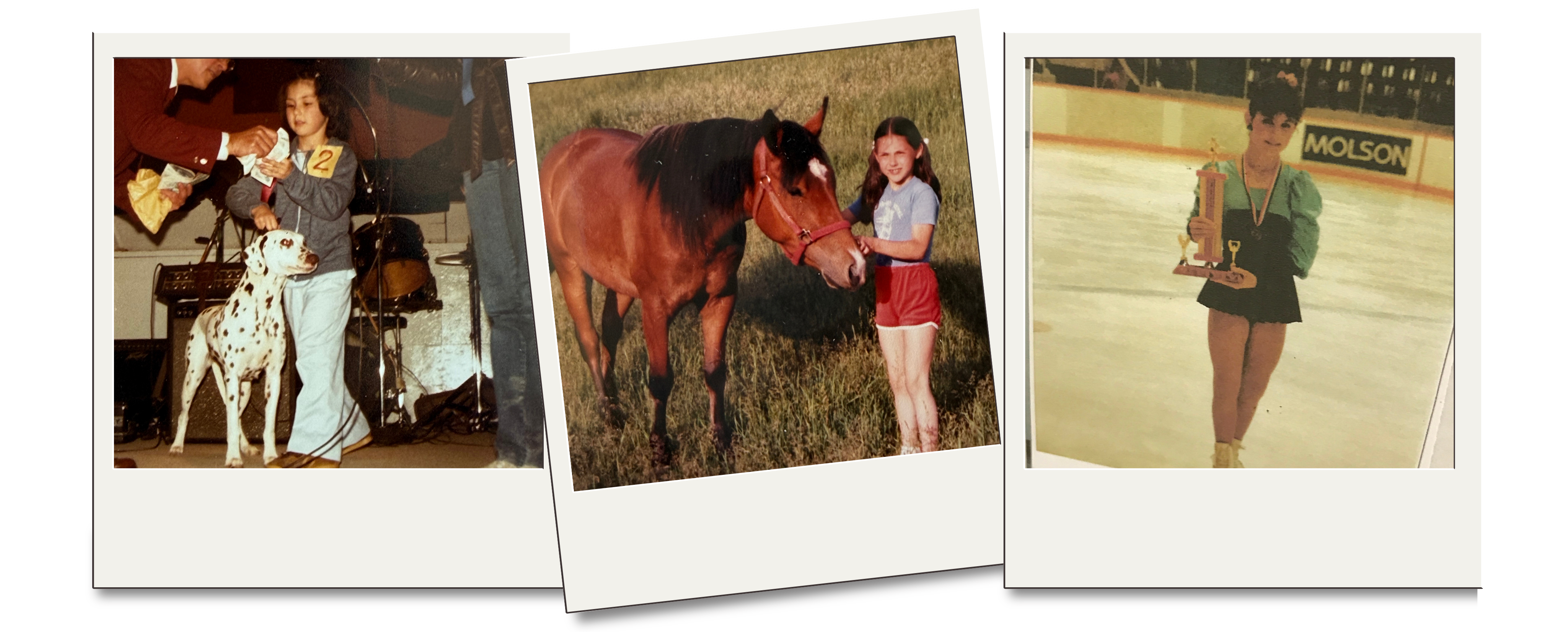 Early photos from Karen's athletic life
