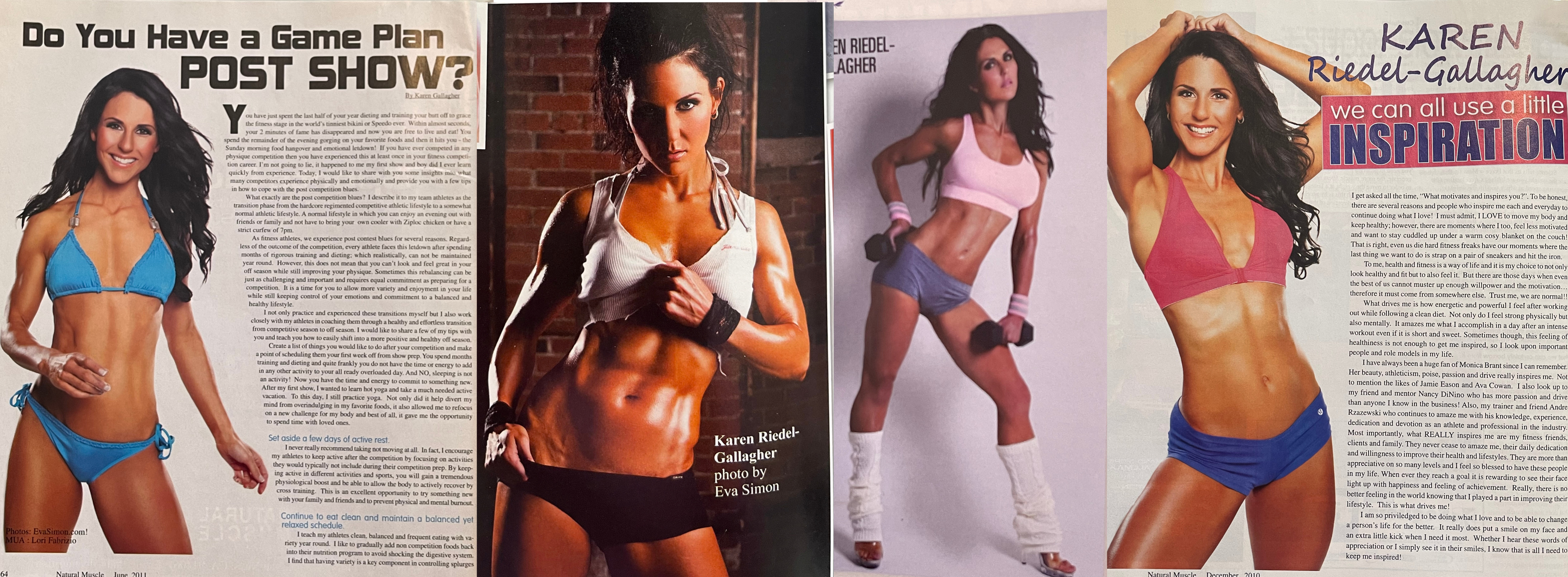 Magazine features from Karen's fitness career