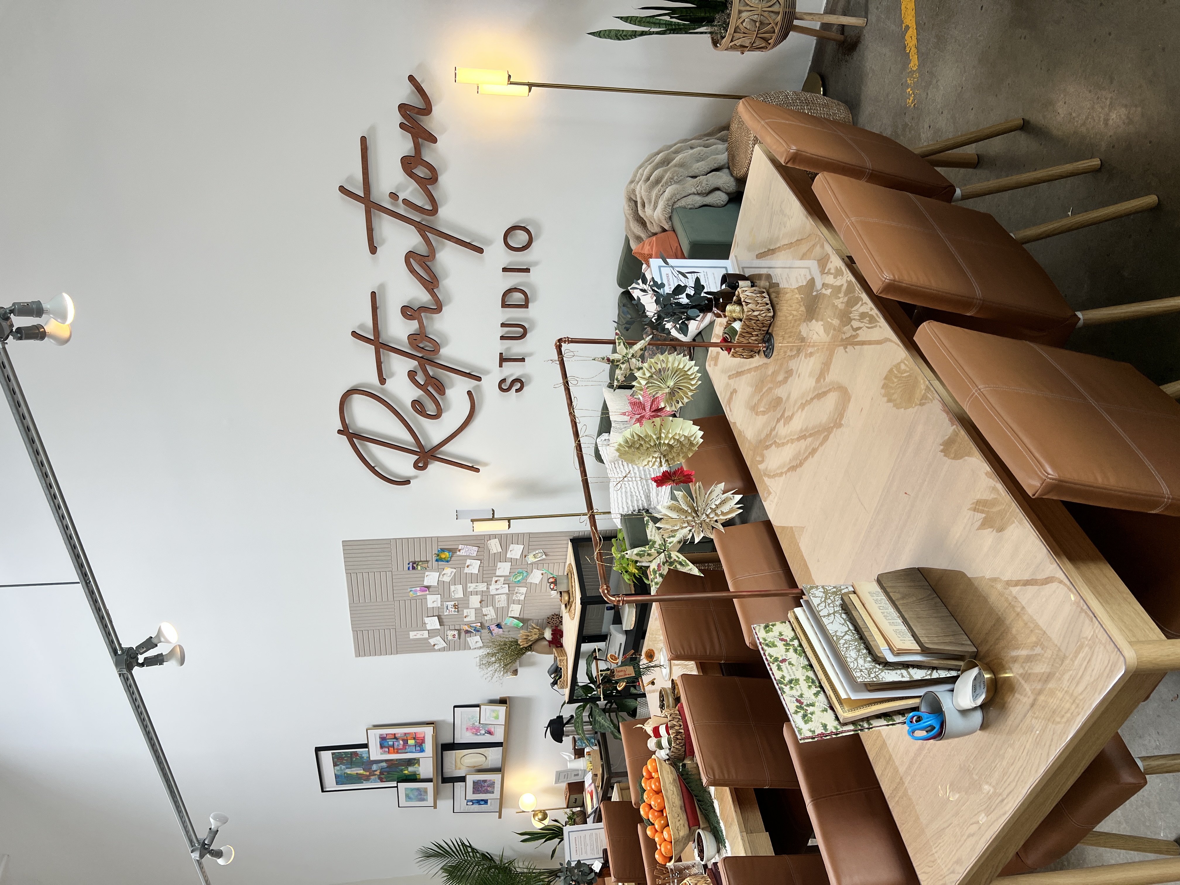 Inside Restoration Studio at Sawyer Yards