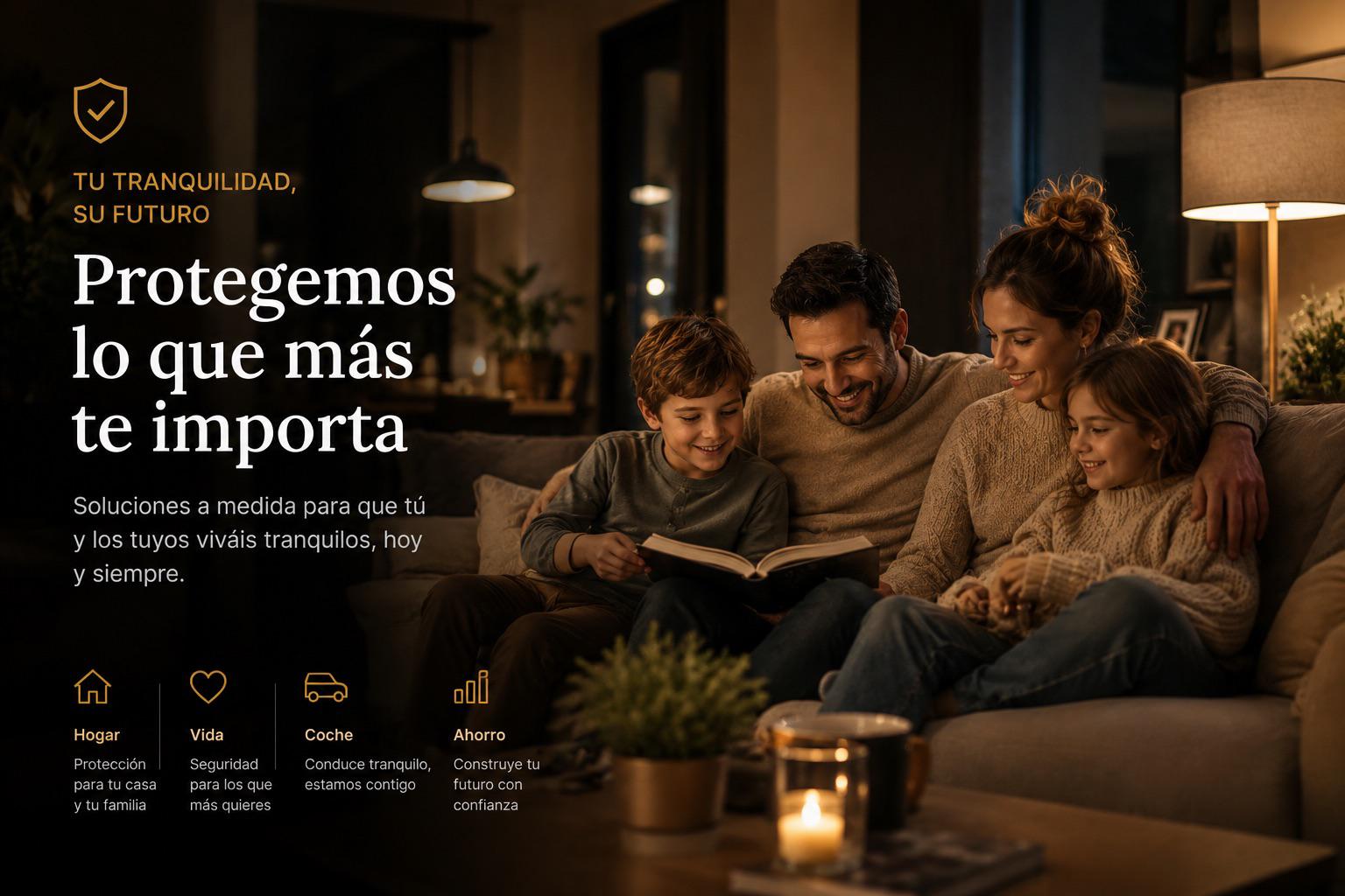 Familia tranquila protegida por Berto Seguros
