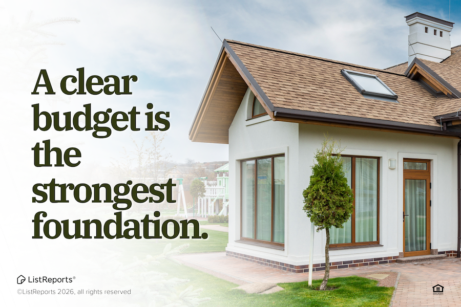 Know your numbers: graphic encouraging buyers to understand budget and plan before touring homes