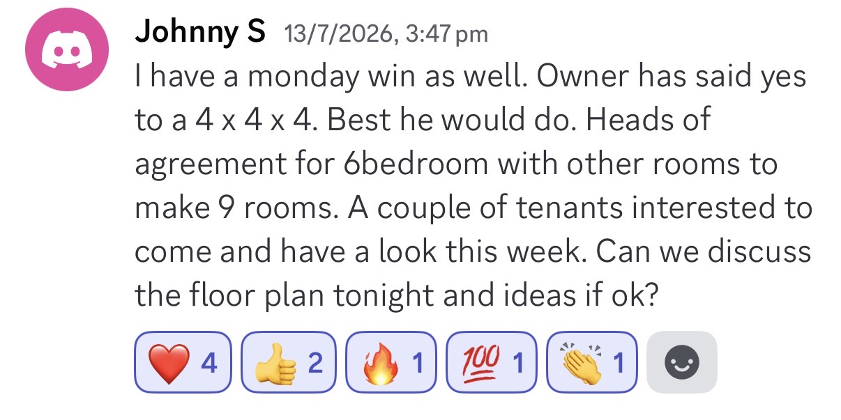 Client win posted in the community