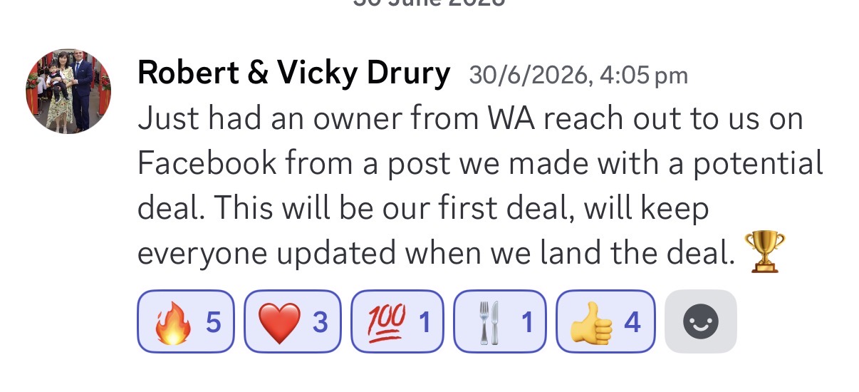 Client win posted in the community