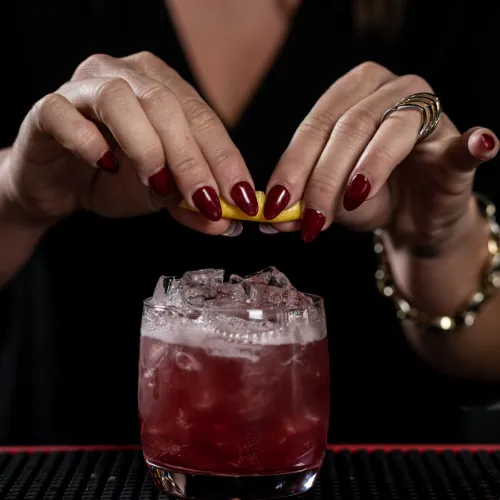Crafting a Citrus Cocktail at Et Voilà French Bistro