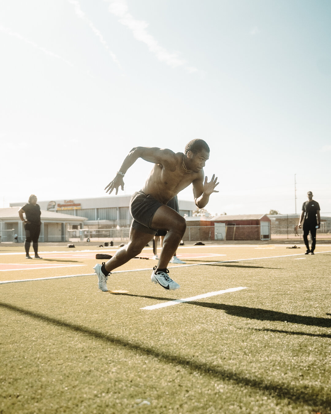 Athletes training at YMP
