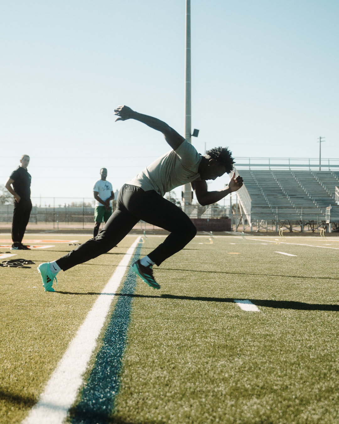 Athletes training at YMP
