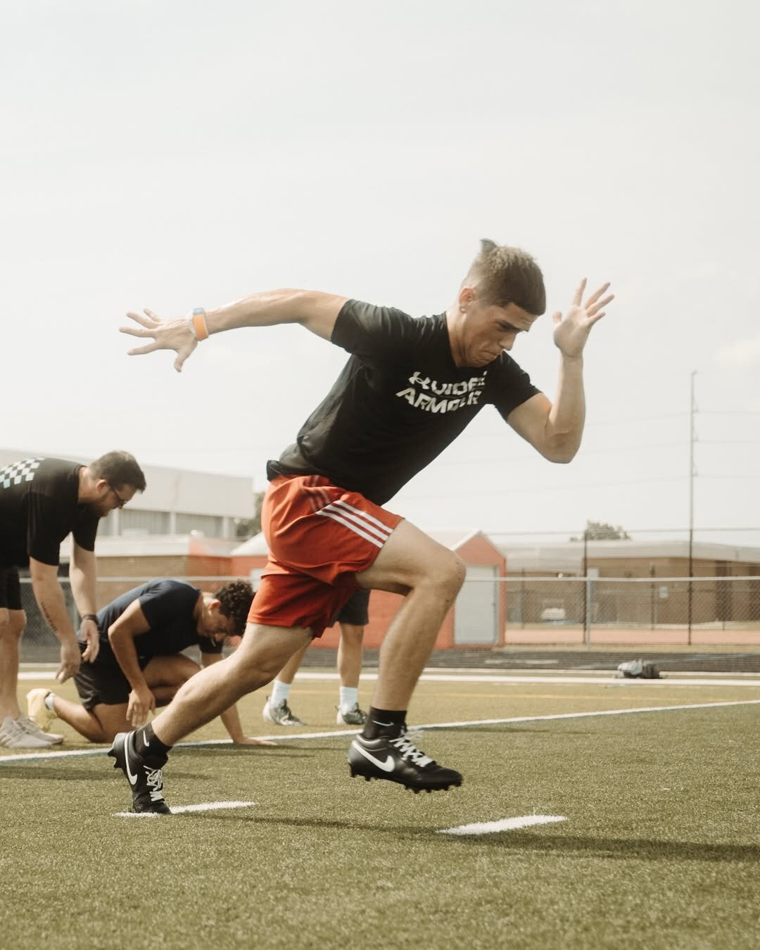 Athletes training at YMP