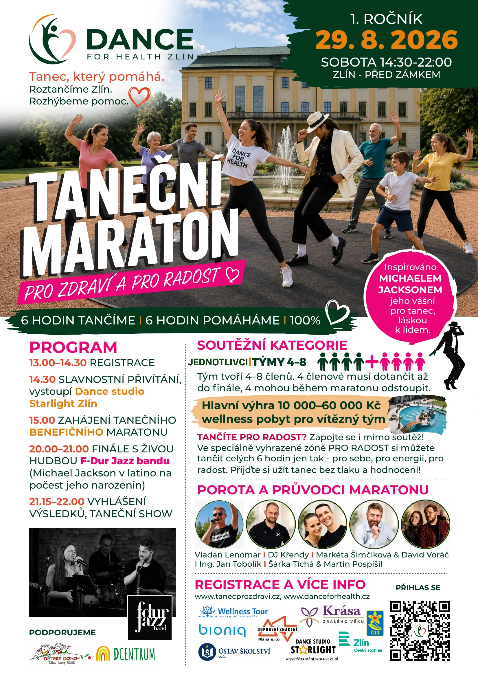 Plakát prvního ročníku Dance for Health Zlín