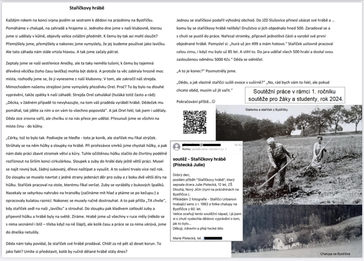 1. místo — Staříčkovy hrábě — Julie Pístecká