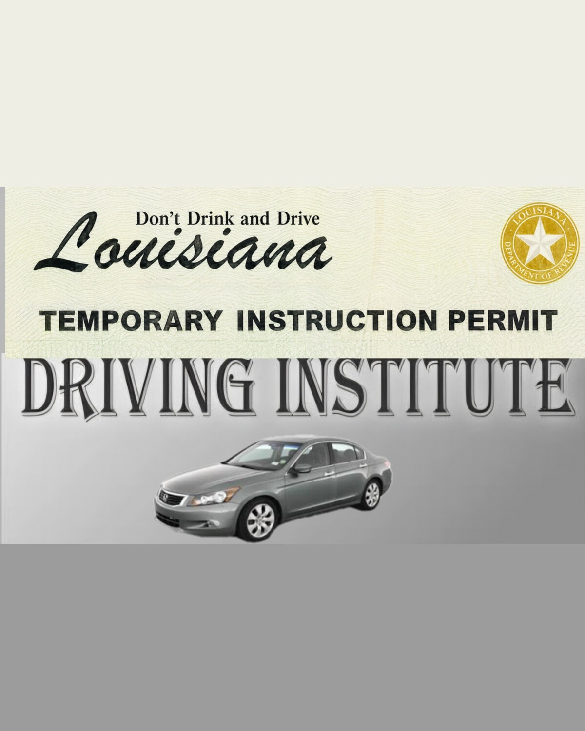 Driver's education permit and vehicle