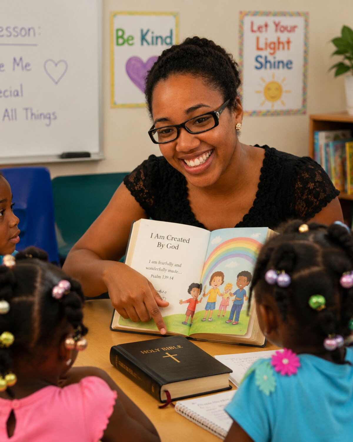 Mentor reading with children