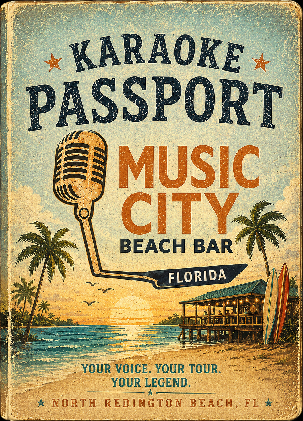 Music City Beach Bar Karaoke Passport