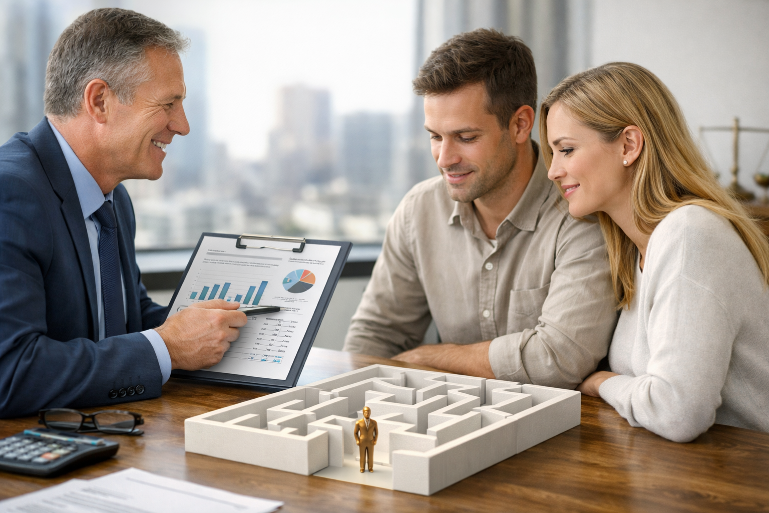 Property tax consultant helping a couple navigate reassessment planning, estate strategy, and California property tax decisions