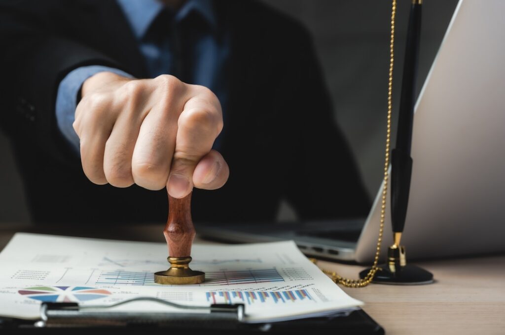 Approving trust administration documents