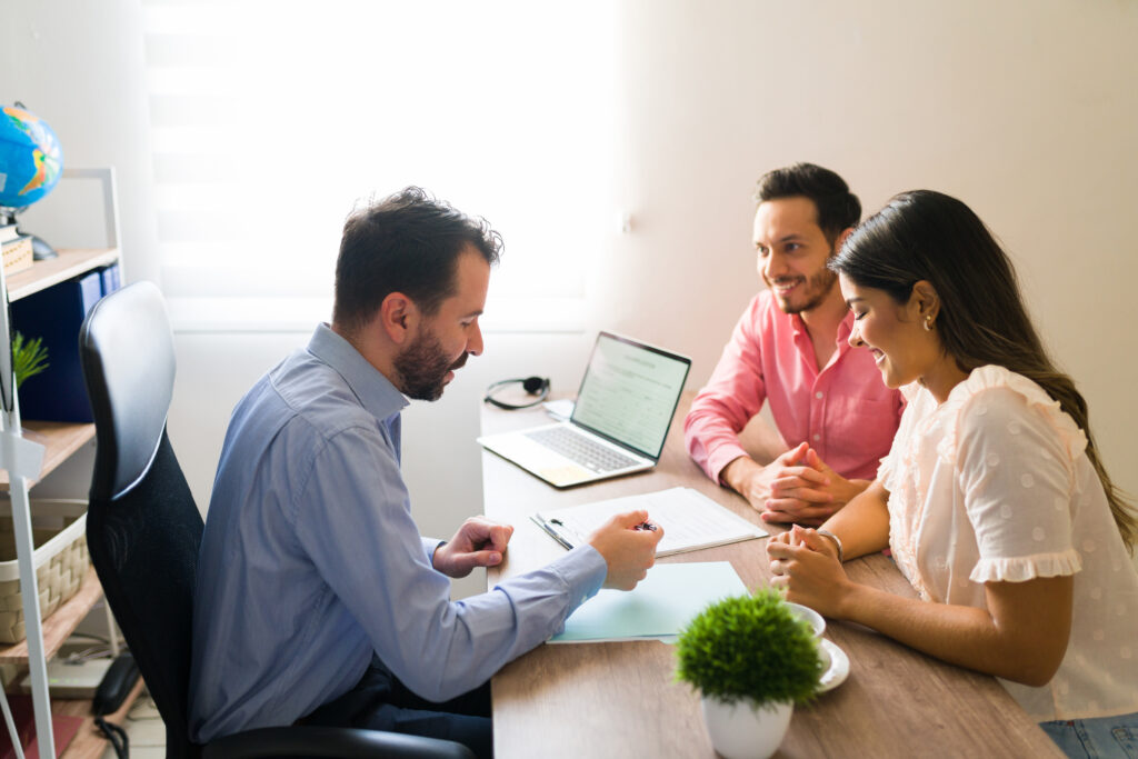 Client asking questions during a consultation