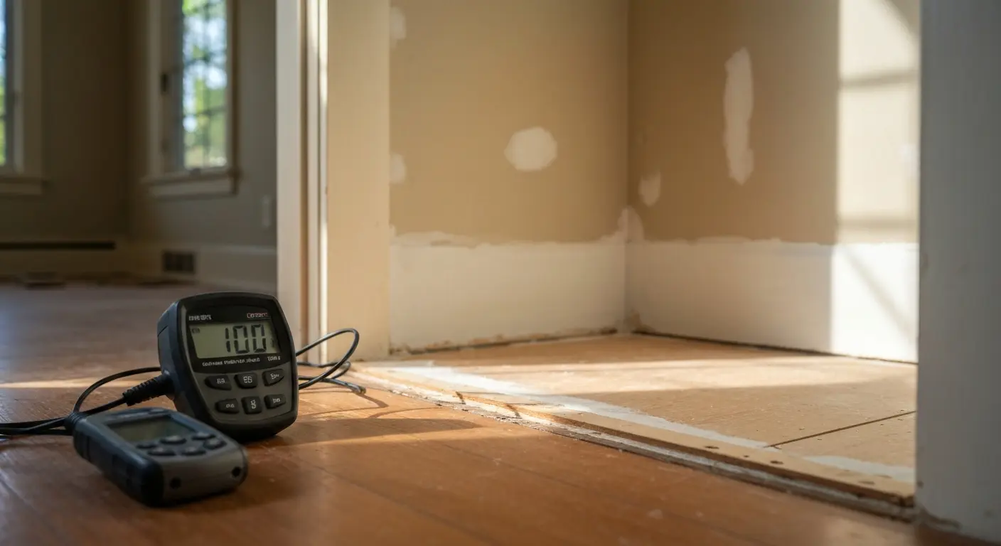 Interior water leak detection
