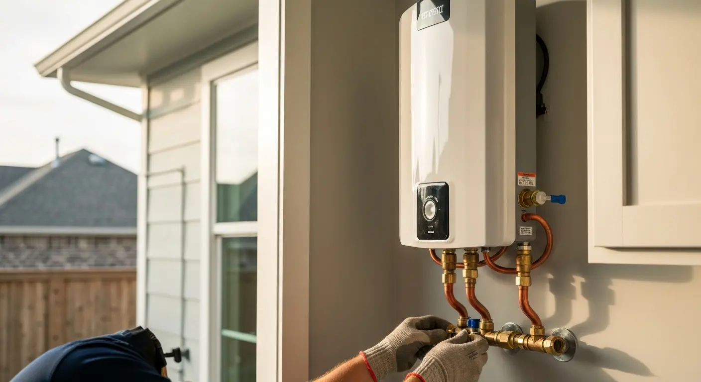 Tankless water heater system